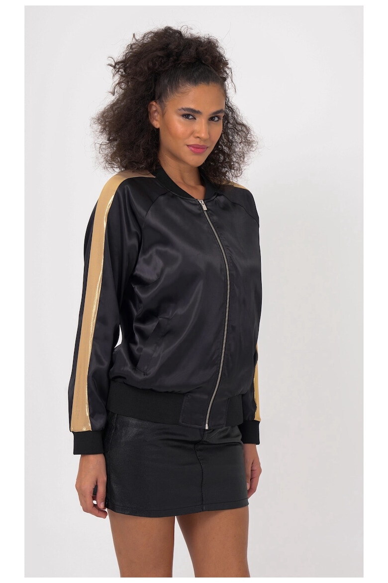 Freshlions Jacheta bomber cu detaliu contrastant 50391 - Pled.ro