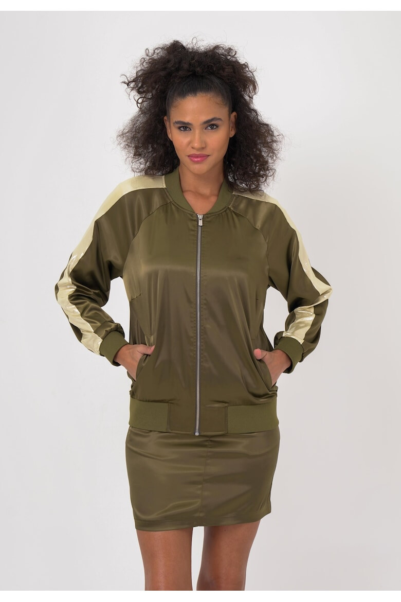 Freshlions Jacheta bomber cu detaliu contrastant 50391 - Pled.ro