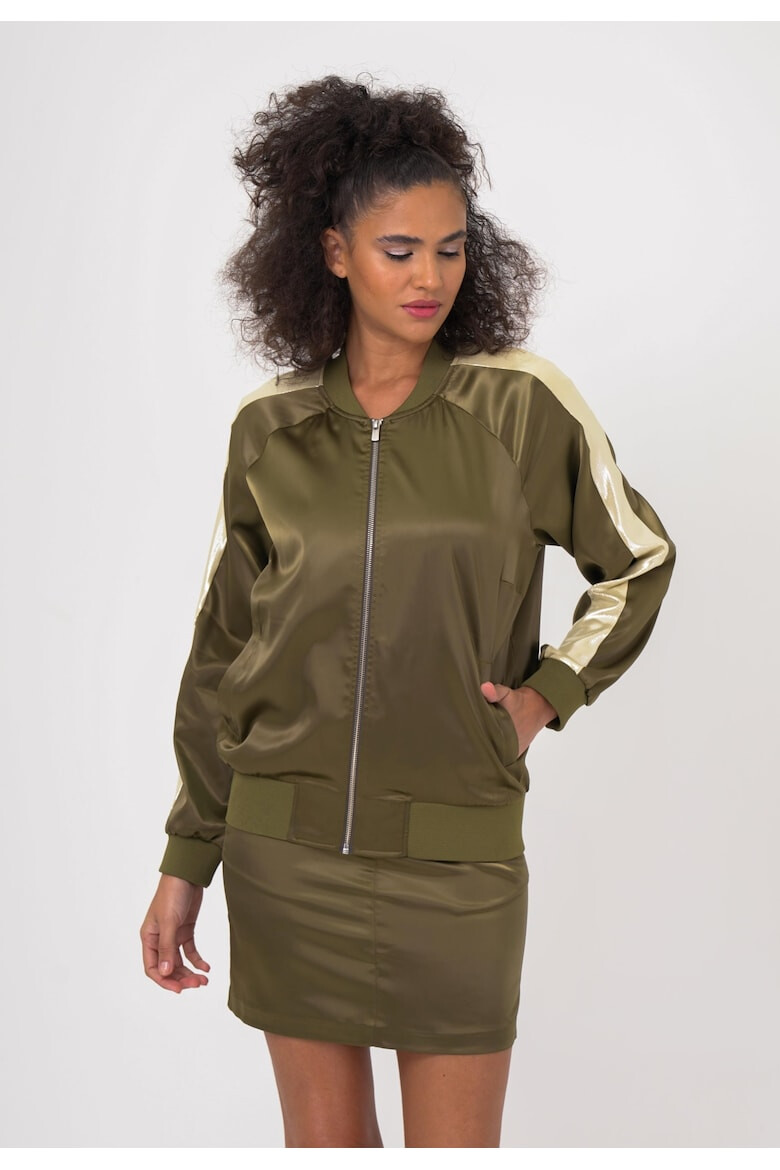 Freshlions Jacheta bomber cu detaliu contrastant 50391 - Pled.ro