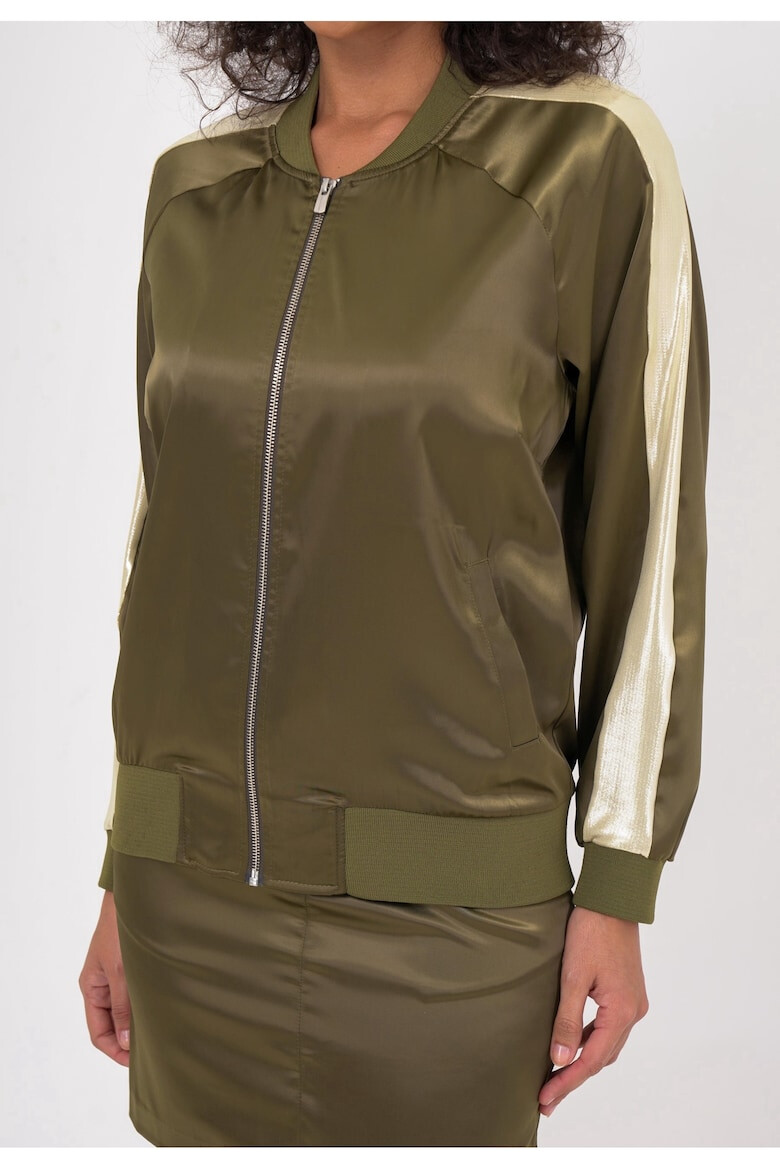 Freshlions Jacheta bomber cu detaliu contrastant 50391 - Pled.ro