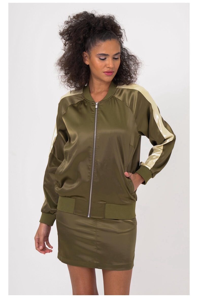 Freshlions Jacheta bomber cu detaliu contrastant 50391 - Pled.ro