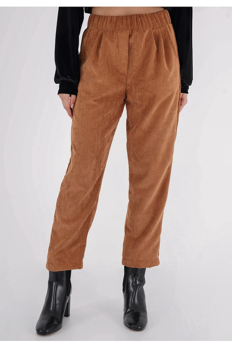 Freshlions Pantaloni crop cu talie elastica - Pled.ro