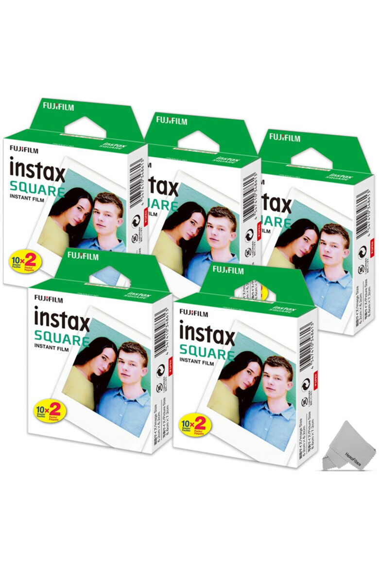 Fujifilm Set Film Instant Instax Square 5x20 buc 100 buc - Pled.ro