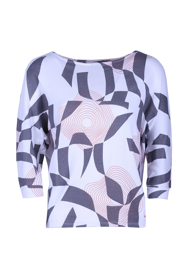 Fundango Bluza asimetrica cu imprimeu geometric - Pled.ro