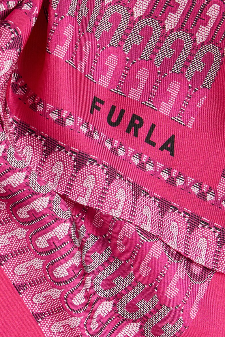 Furla Esarfa cu imprimeu monograma Primula Carre' - Pled.ro