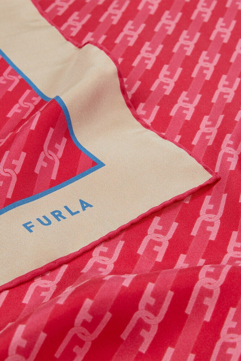 Furla Esarfa din matase cu imprimeu logo Primula - Pled.ro