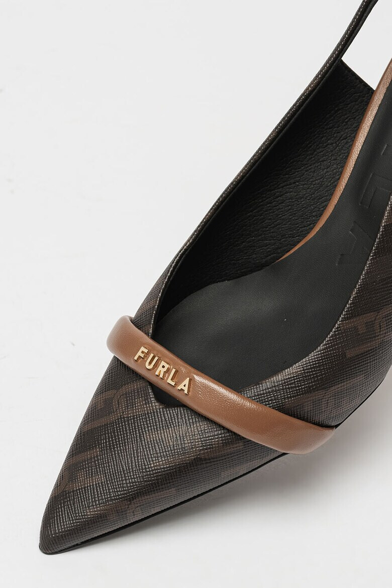 Furla Pantofi slingback cu imprimeu logo Core - Pled.ro