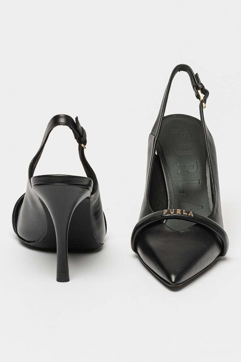 Furla Pantofi slingback de piele cu logo Core - Pled.ro