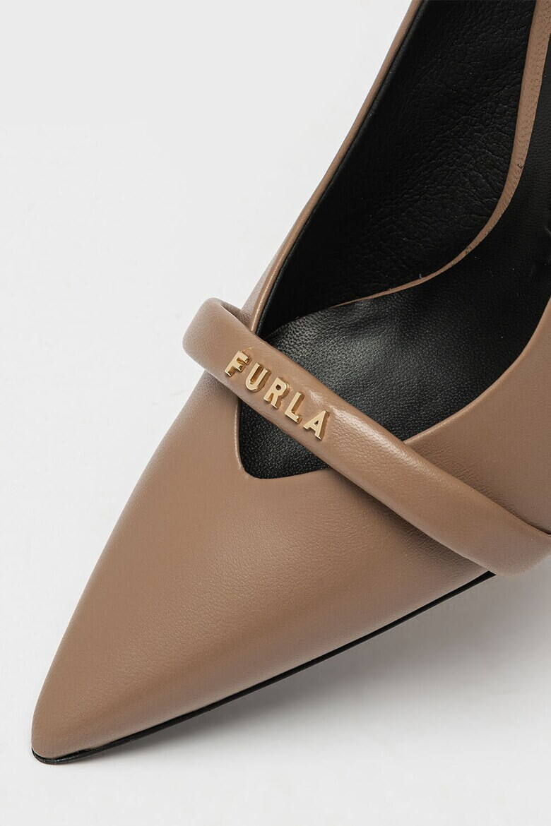 Furla Pantofi slingback de piele cu logo Core - Pled.ro