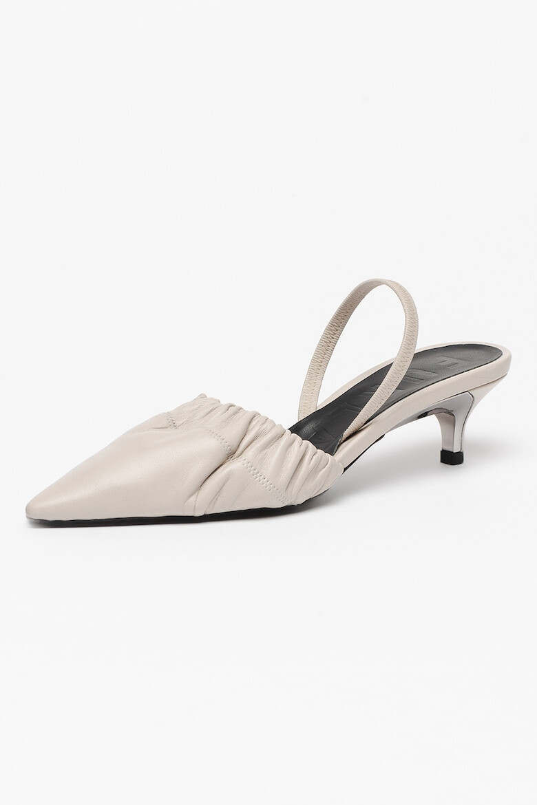 Furla Pantofi slingback de piele cu toc kitten Code Stretch - Pled.ro