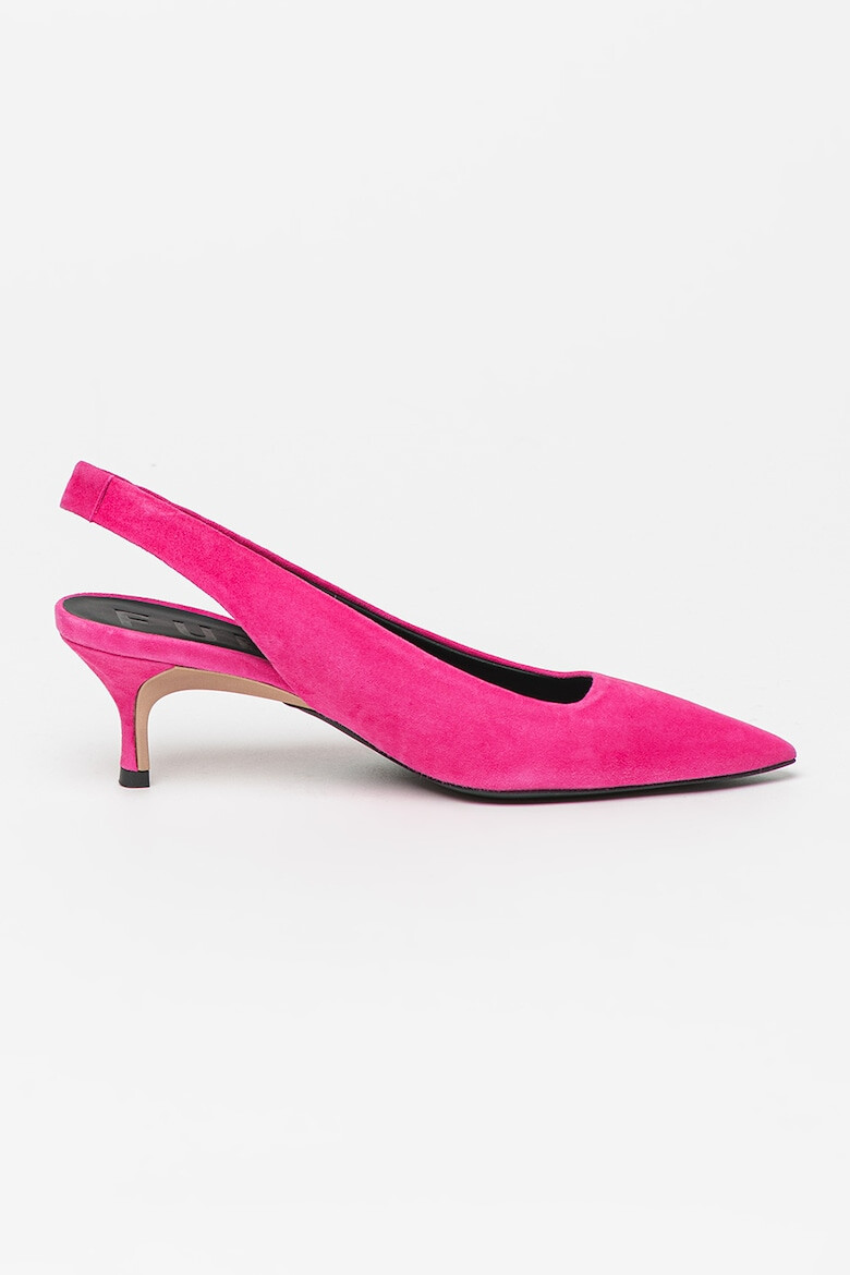 Furla Pantofi slingback de piele intoarsa Code - Pled.ro