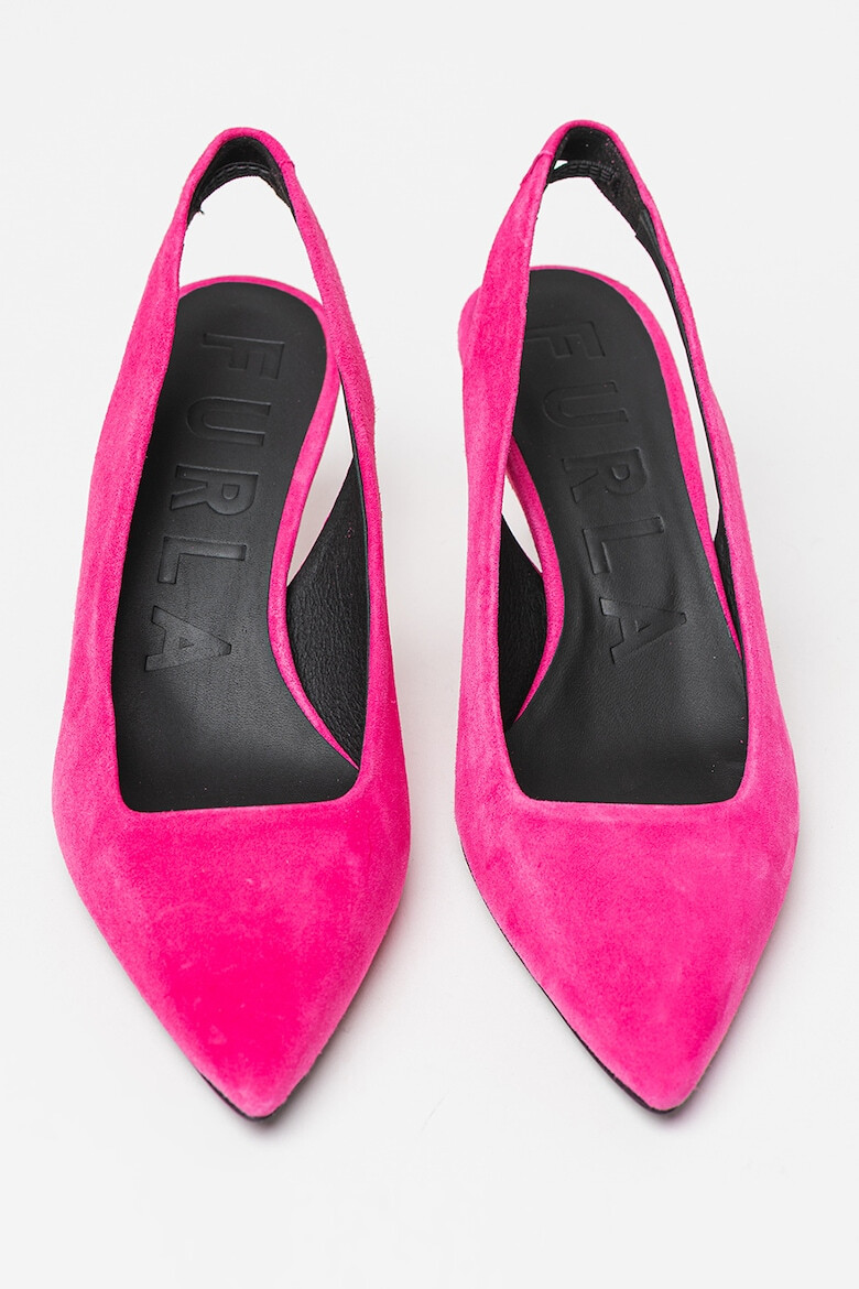 Furla Pantofi slingback de piele intoarsa Code - Pled.ro