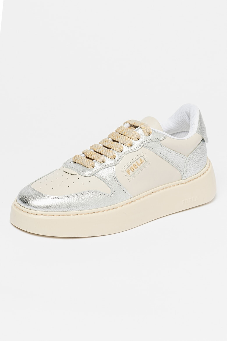 Furla Pantofi sport de piele cu aspect contrastant - Pled.ro