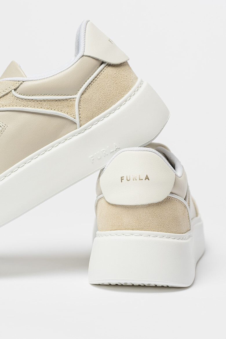 Furla Pantofi sport de piele si piele intoarsa - Pled.ro