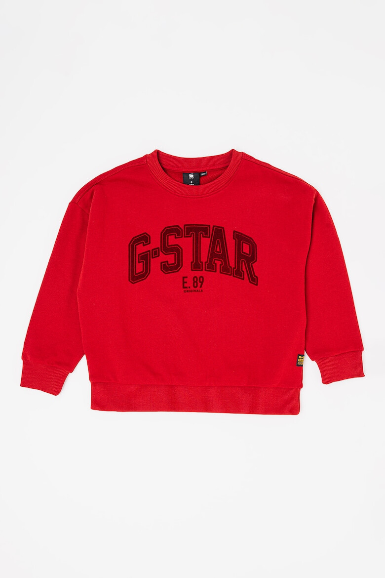 G-STAR Bluza de trening de bumbac organic cu logo - Pled.ro