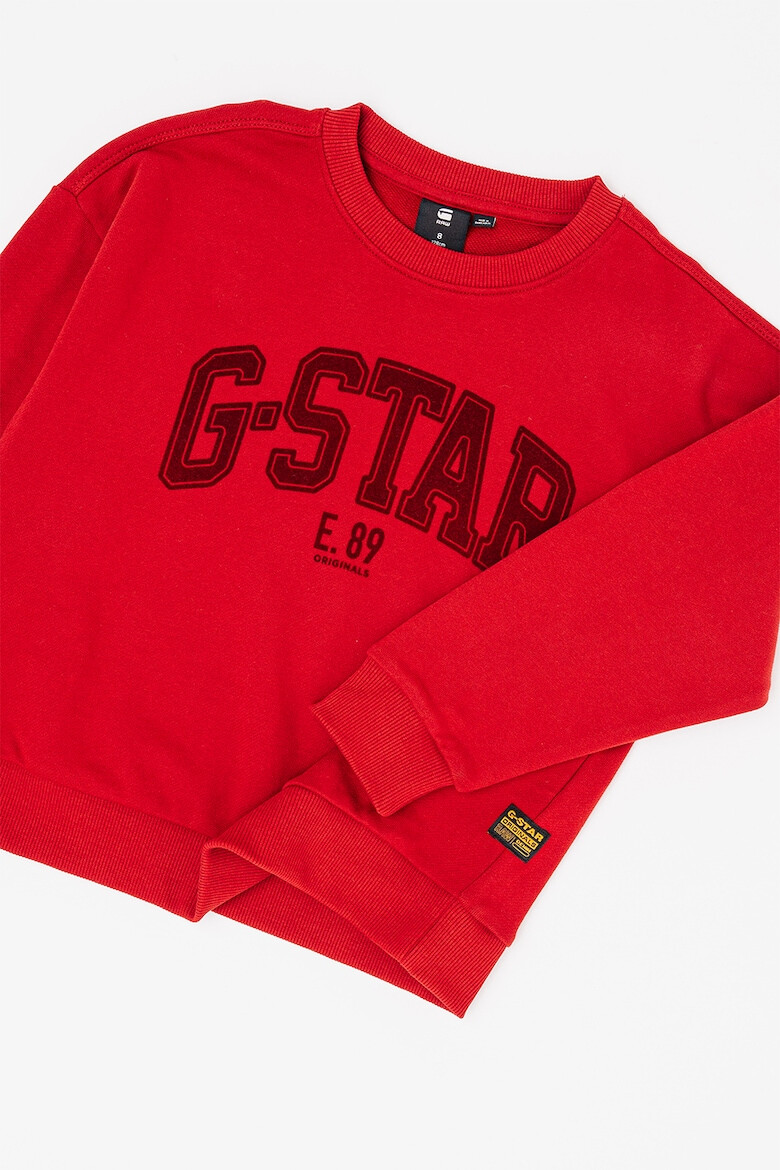 G-STAR Bluza de trening de bumbac organic cu logo - Pled.ro