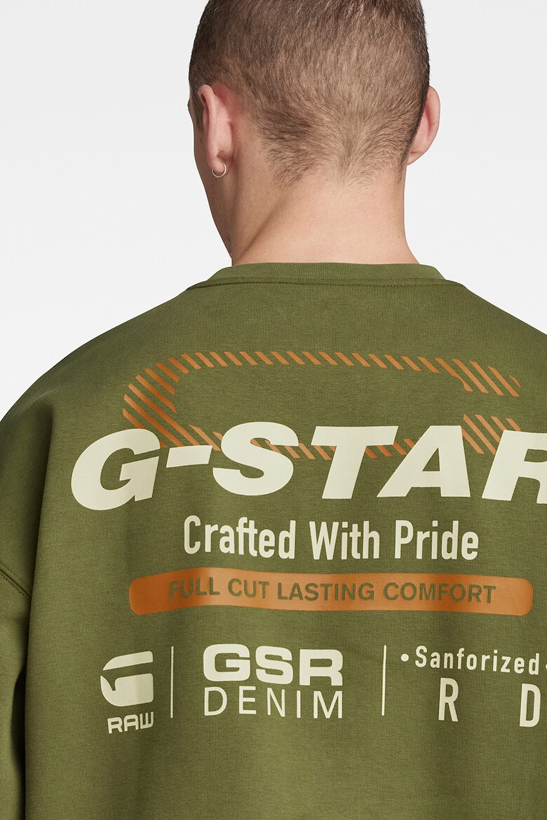 G-STAR Bluza sport lejera cu imprimeu logo Old Skool - Pled.ro