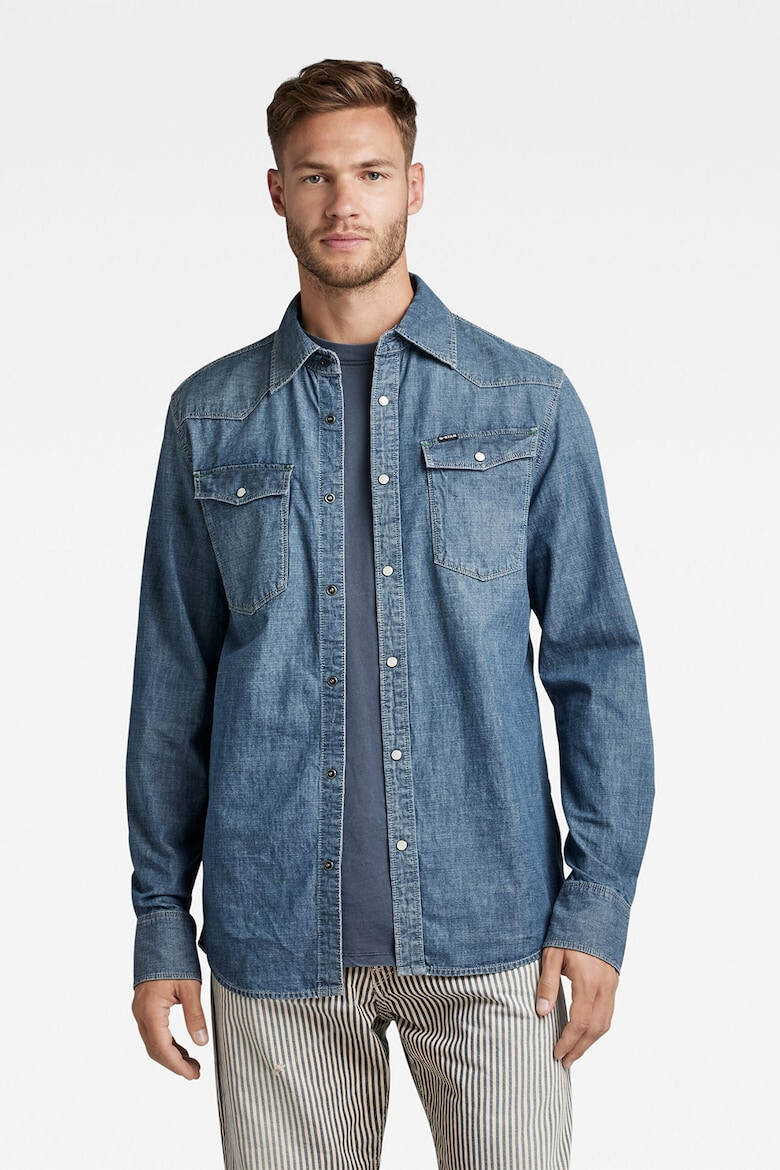 G-STAR Camasa din denim cu capse - Pled.ro