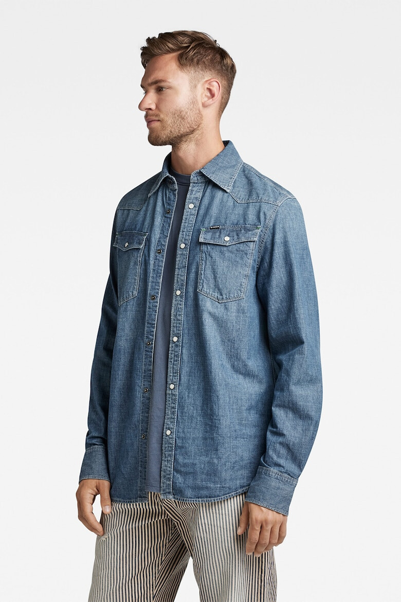 G-STAR Camasa din denim cu capse - Pled.ro