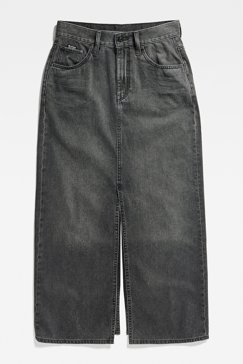 G-STAR Fusta maxi din denim si bumbac organic - Pled.ro