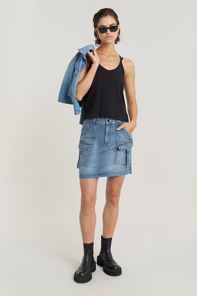 G-STAR Fusta mini din denim Viktoria - Pled.ro