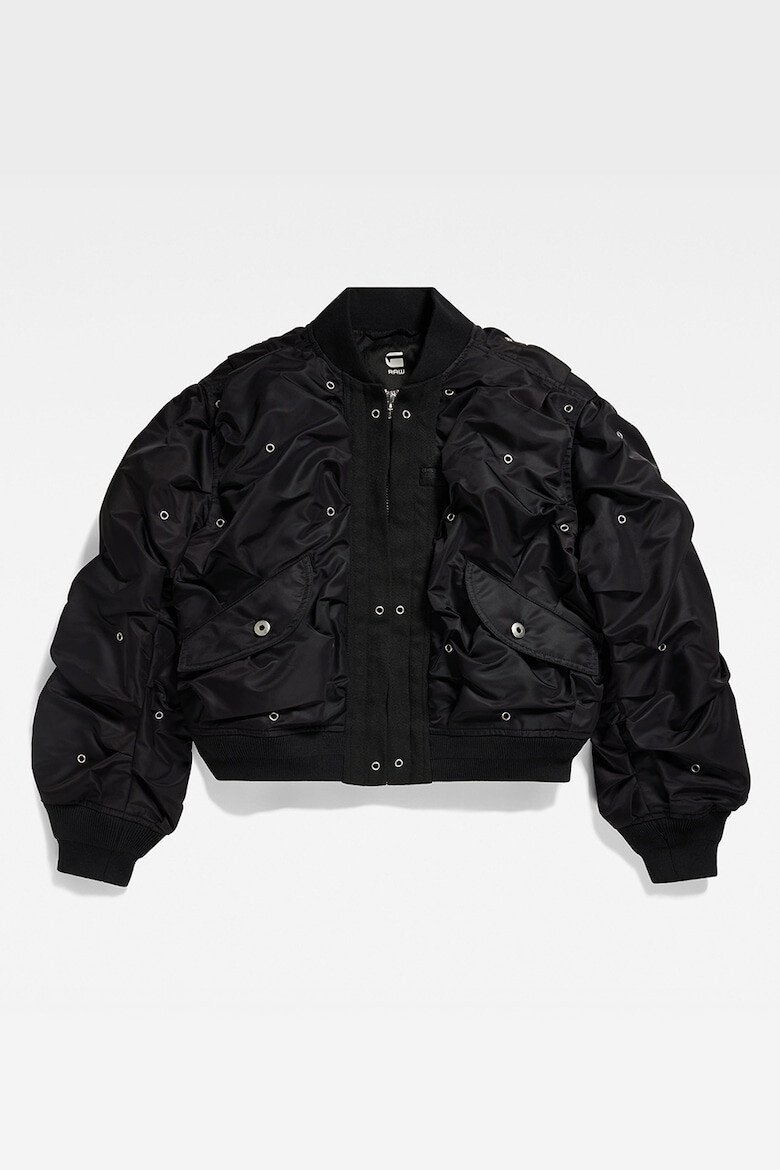 G-STAR Jacheta bomber crop cu nituri - Pled.ro