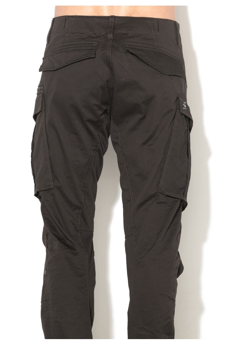 G-STAR Pantaloni cargo gri inchis cu croiala conica Rovic - Pled.ro