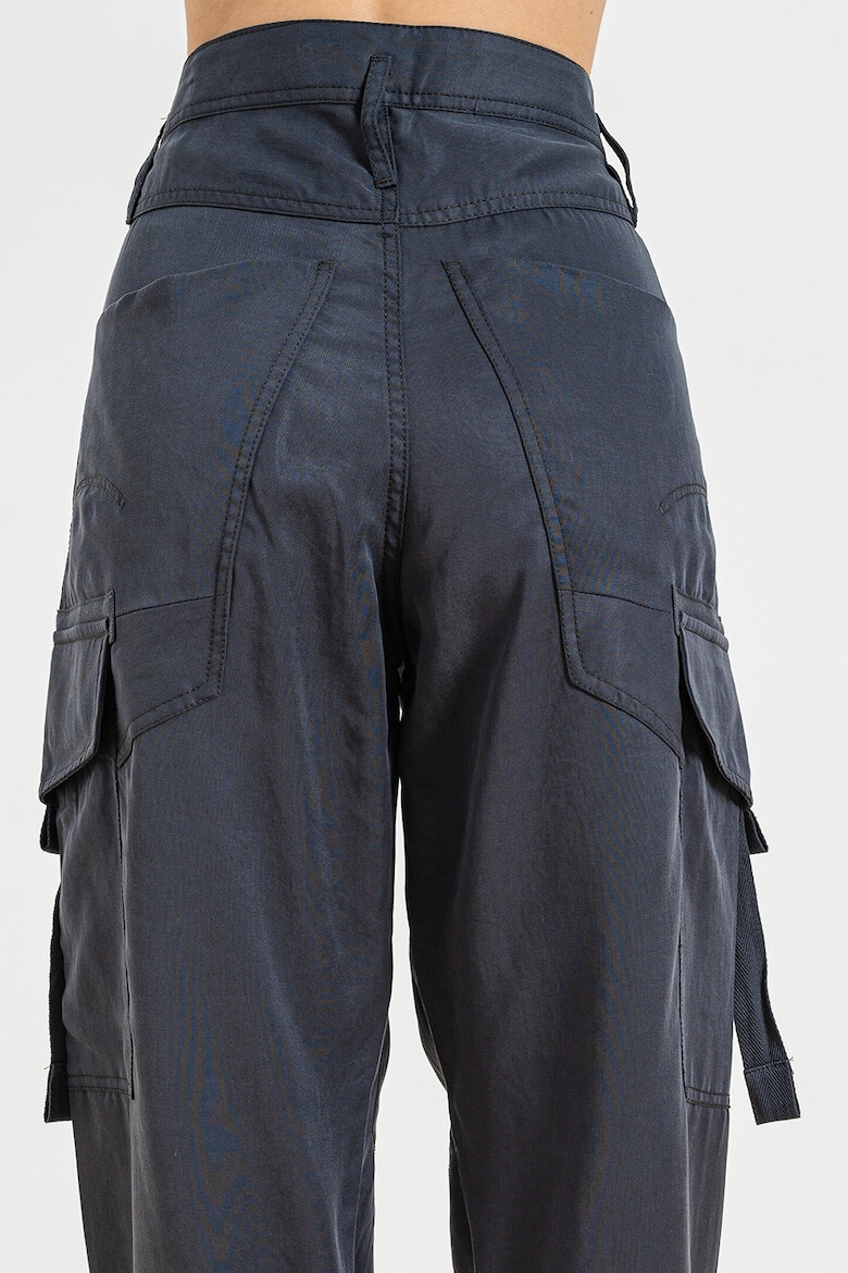 G-STAR Pantaloni de lyocell cu talie inalta si buzunare cu clapa - Pled.ro