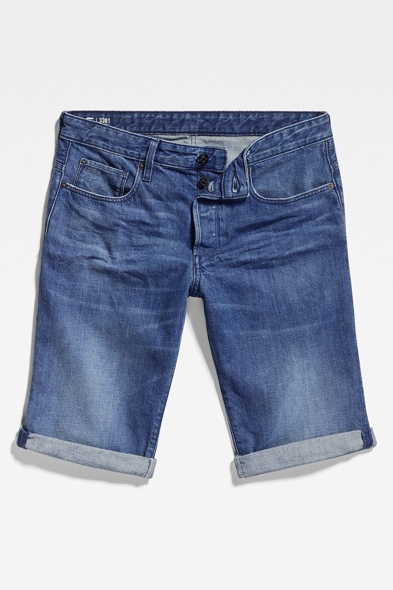 G-STAR Bermude de denim cu aspect decolorat - Pled.ro