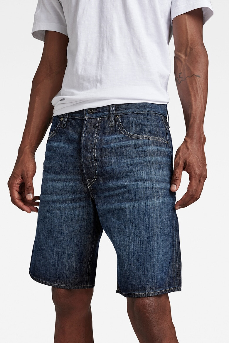 G-Star RAW Bermude de denim din bumbac organic Triple A - Pled.ro