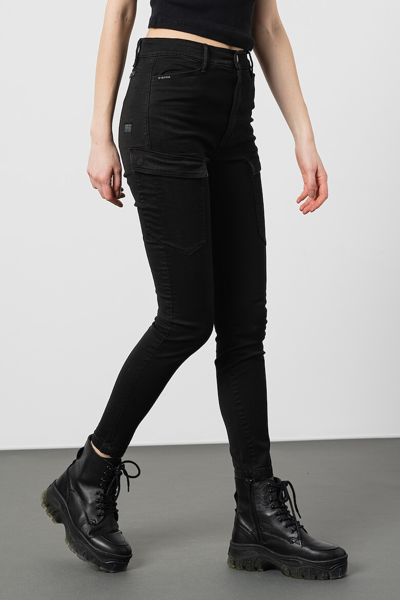 G-STAR Blugi cargo skinny Kafey - Pled.ro