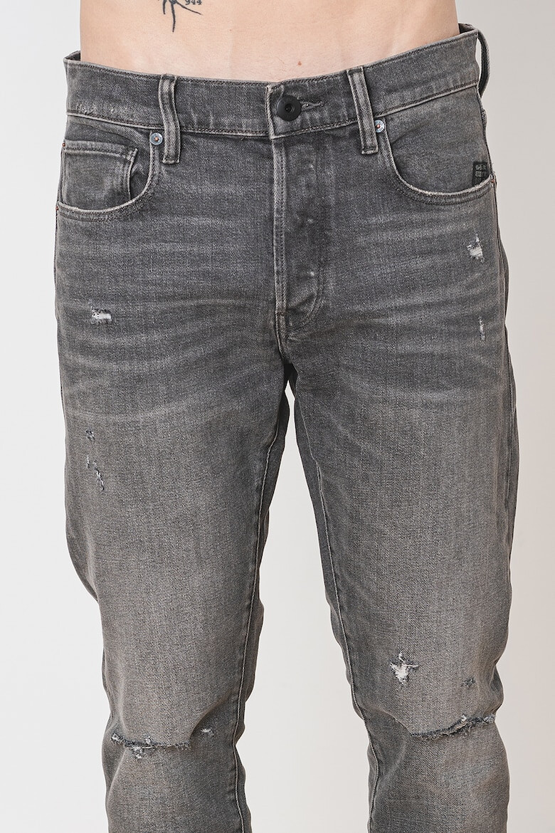 G-STAR RAW Blugi cu talie medie si detalii cu aspect deteriorat - Pled.ro