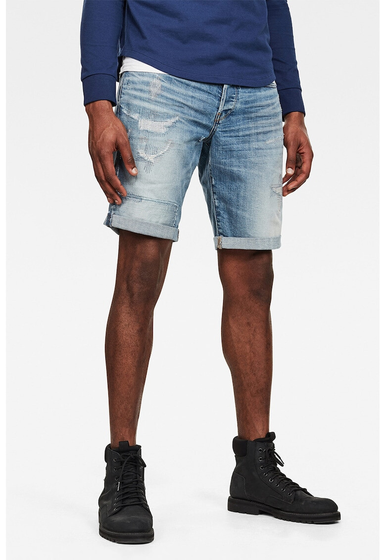 G-Star RAW Blugi scurti cu aspect decolorat - Pled.ro