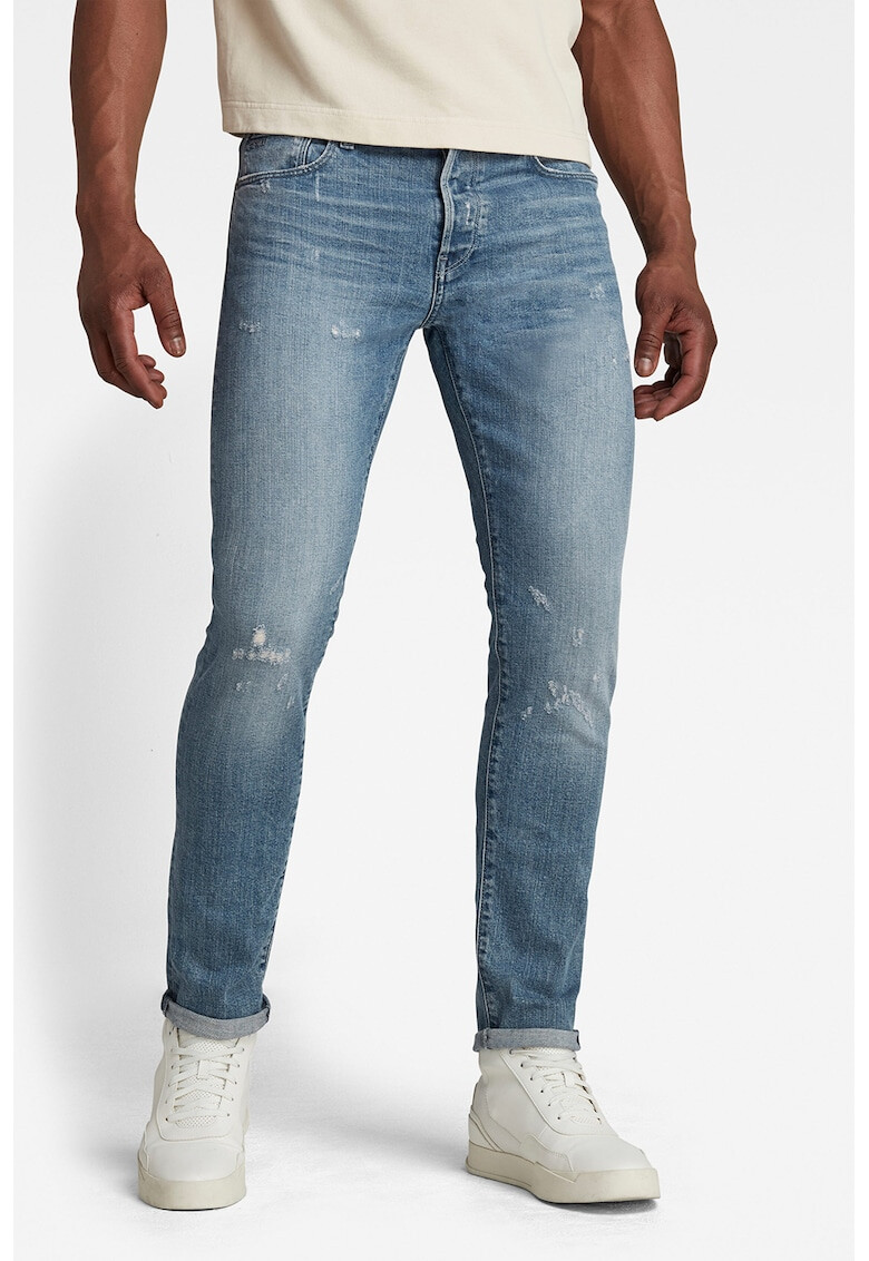 G-Star RAW Blugi slim fit cu aspect decolorat 3301 - Pled.ro