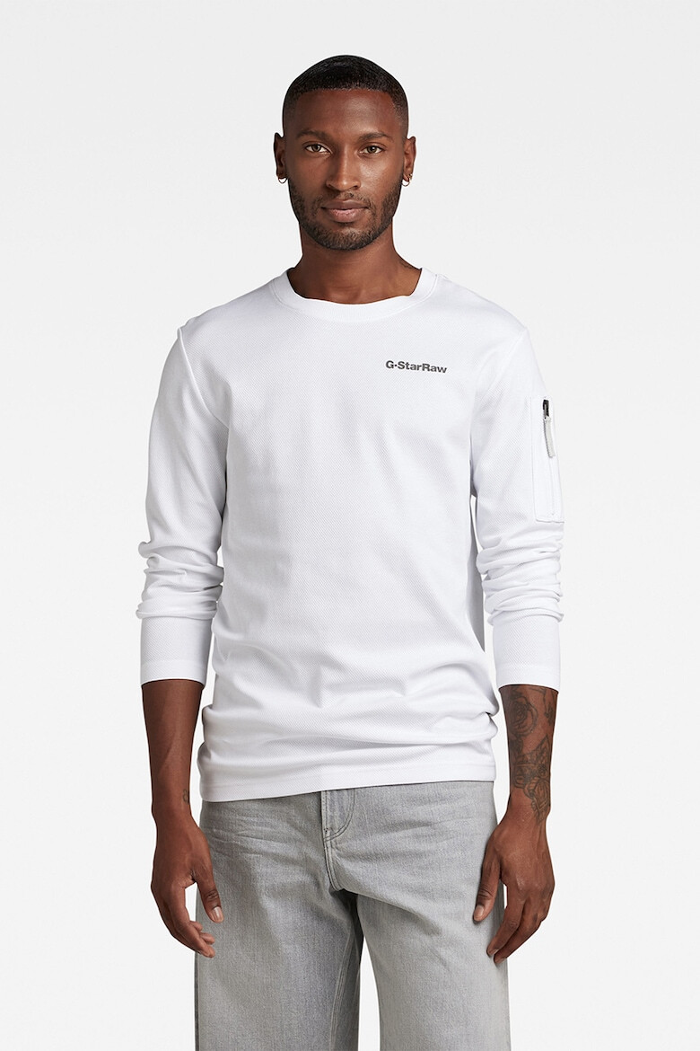 G-Star RAW Bluza de bumbac organic cu imprimeu logo - Pled.ro