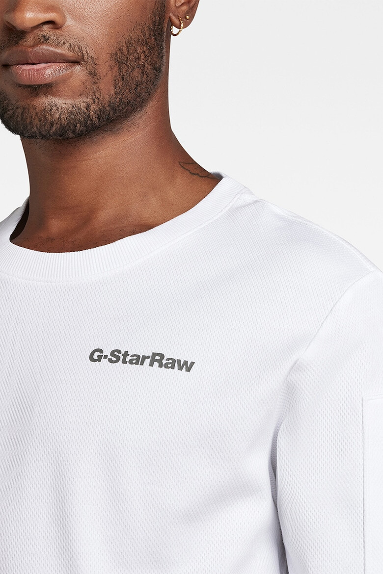 G-Star RAW Bluza de bumbac organic cu imprimeu logo - Pled.ro