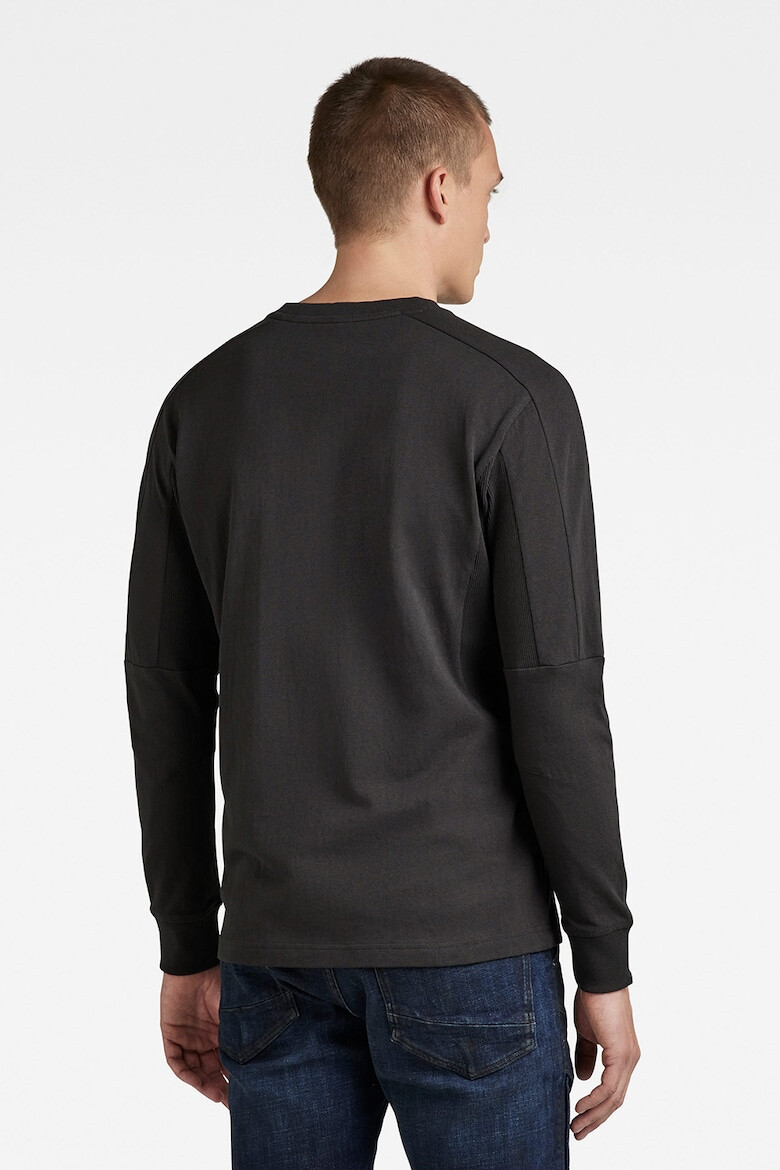 G-Star RAW Bluza din bumbac organic cu decolteu la baza gatului - Pled.ro