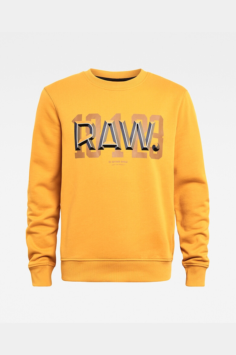 G-Star RAW Bluza sport cu decolteu la baza gatului si logo - Pled.ro