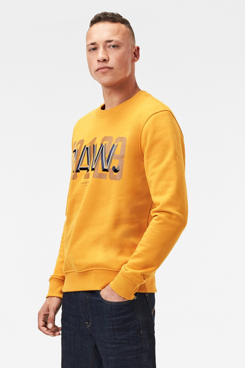 G-Star RAW Bluza sport cu decolteu la baza gatului si logo - Pled.ro