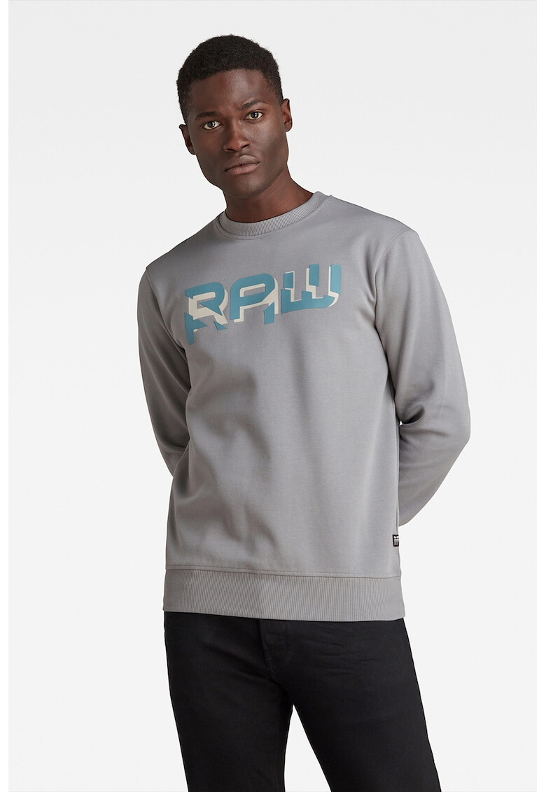 G-Star RAW Bluza sport din amestec de bumbac cu imprimeu logo - Pled.ro