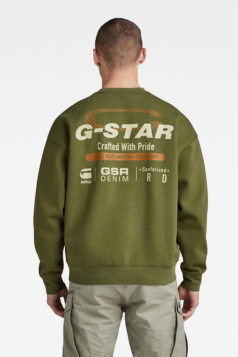 G-STAR Bluza sport lejera cu imprimeu logo Old Skool - Pled.ro