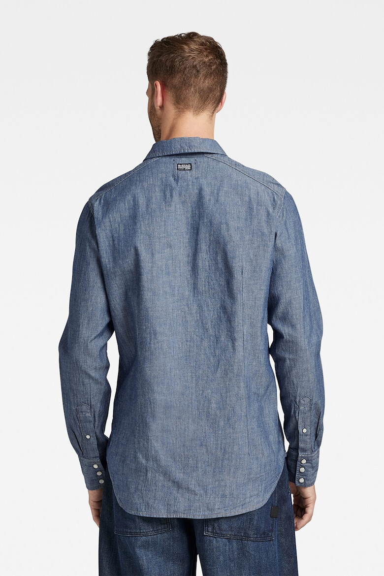 G-Star RAW Camasa de denim cu buzunare cu clapa - Pled.ro