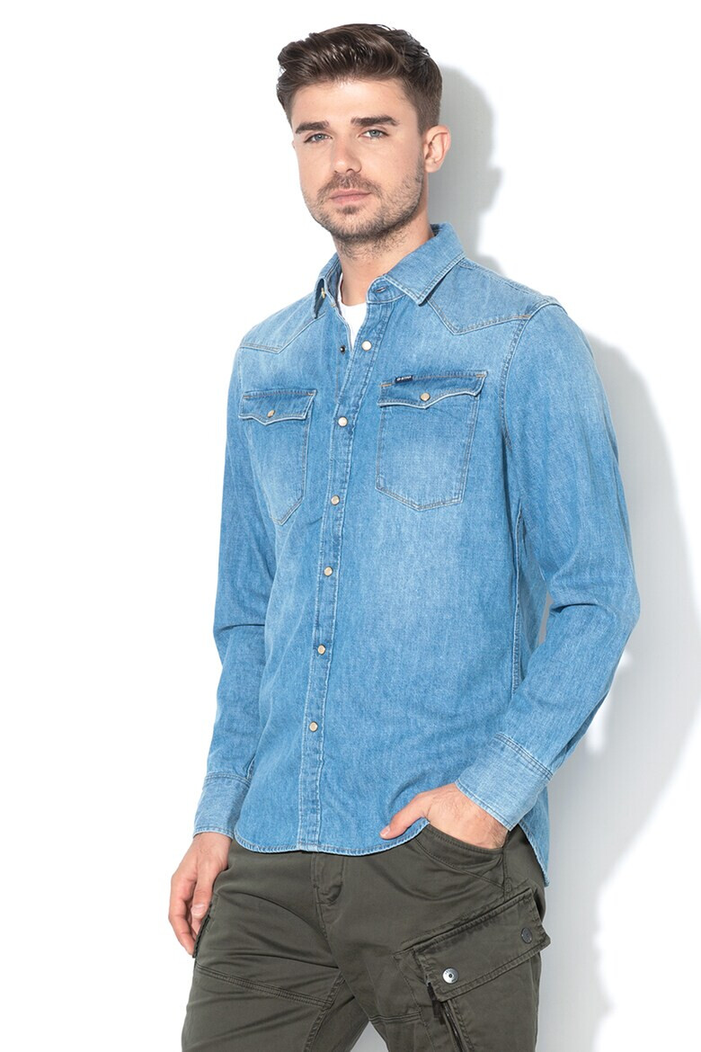 G-Star RAW Camasa slim fit de denim - Pled.ro