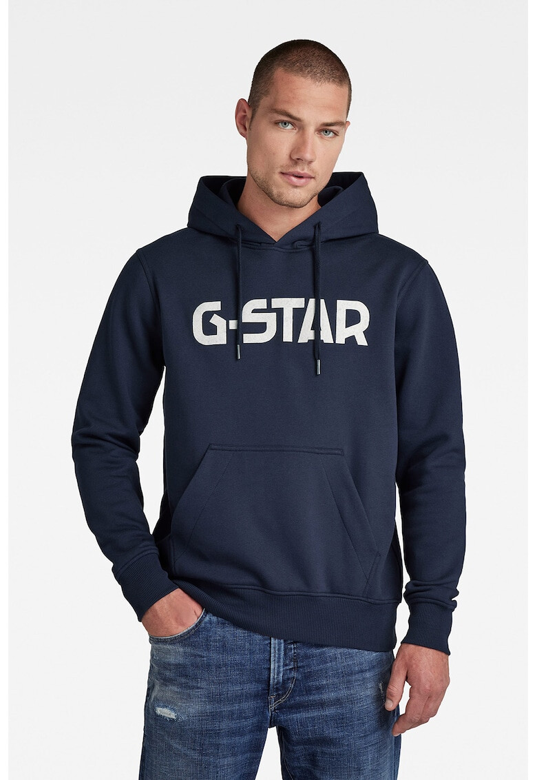 G-Star RAW Hanorac cu logo si buzunar kangaroo - Pled.ro