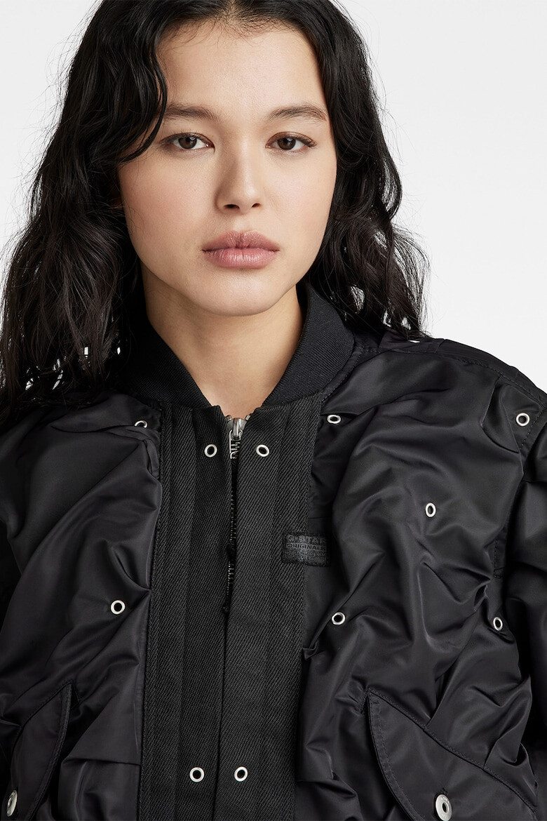 G-STAR Jacheta bomber crop cu nituri - Pled.ro