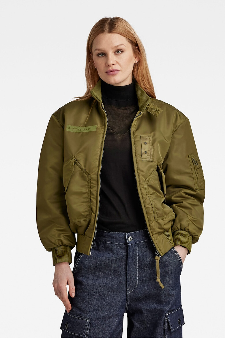 G-Star RAW Jacheta bomber cu maneci cu volane - Pled.ro