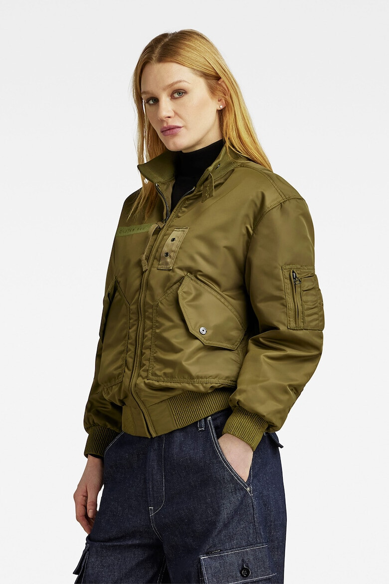 G-Star RAW Jacheta bomber cu maneci cu volane - Pled.ro