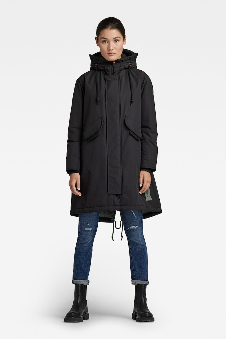 G-Star RAW Jacheta parka usoara cu gluga - Pled.ro