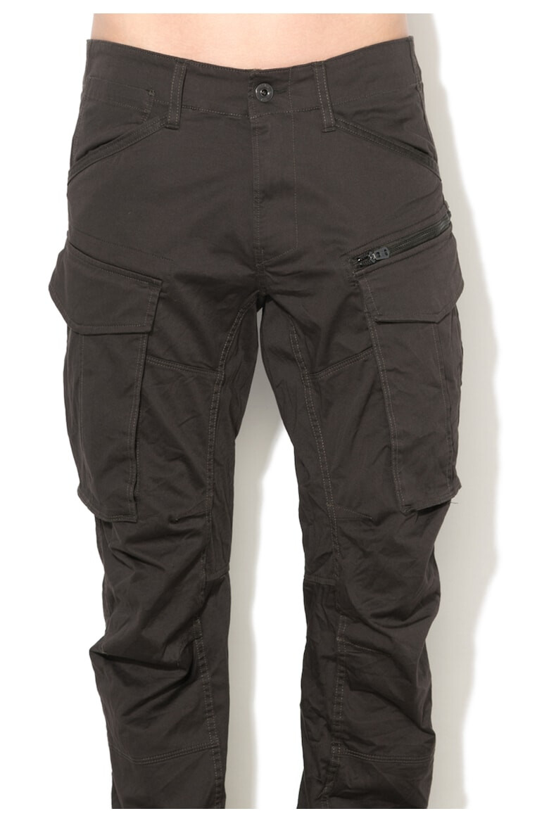 G-STAR Pantaloni cargo gri inchis cu croiala conica Rovic - Pled.ro