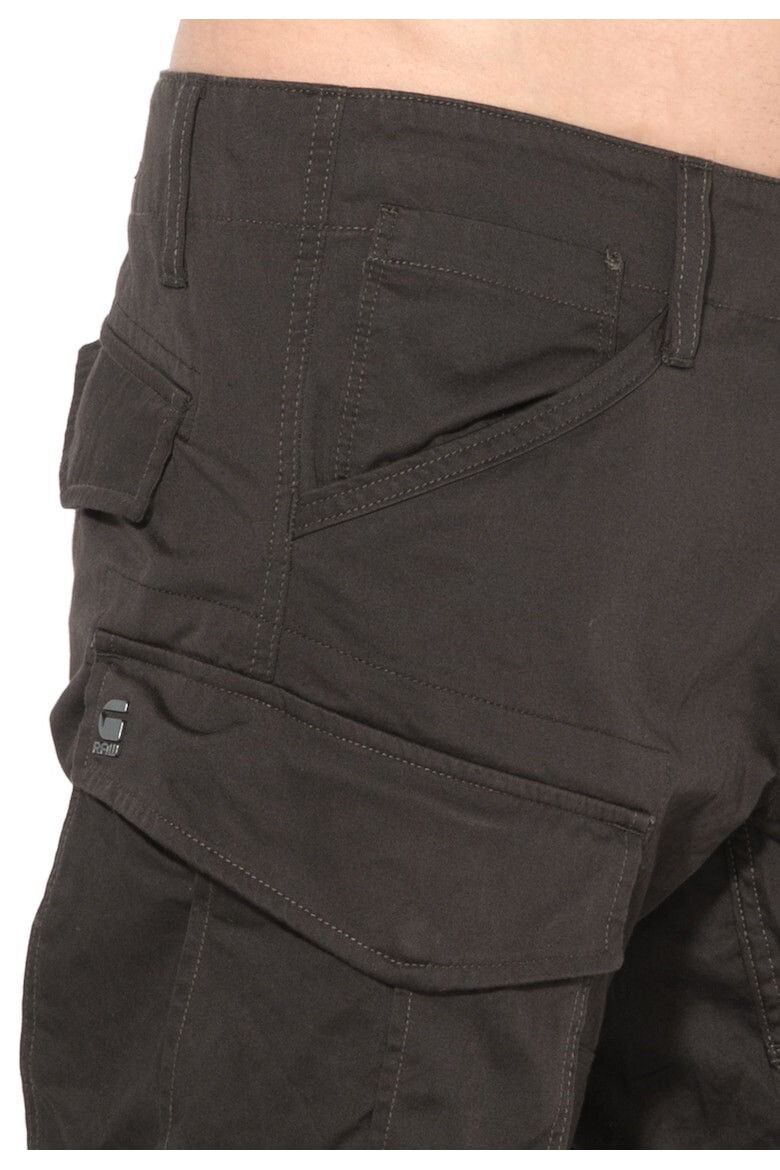 G-STAR Pantaloni cargo gri inchis cu croiala conica Rovic - Pled.ro